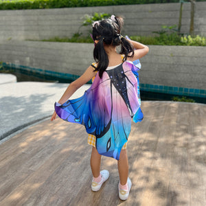 Enchanting Butterfly Wings Cape Set (Purple)