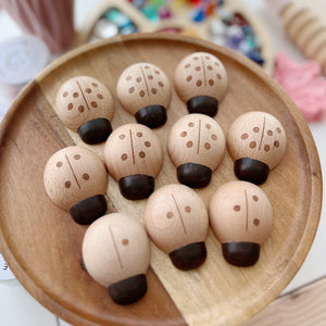 Wooden Ladybug Counting Set