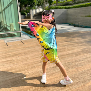 Enchanting Butterfly Wings Cape Set (Rainbow)