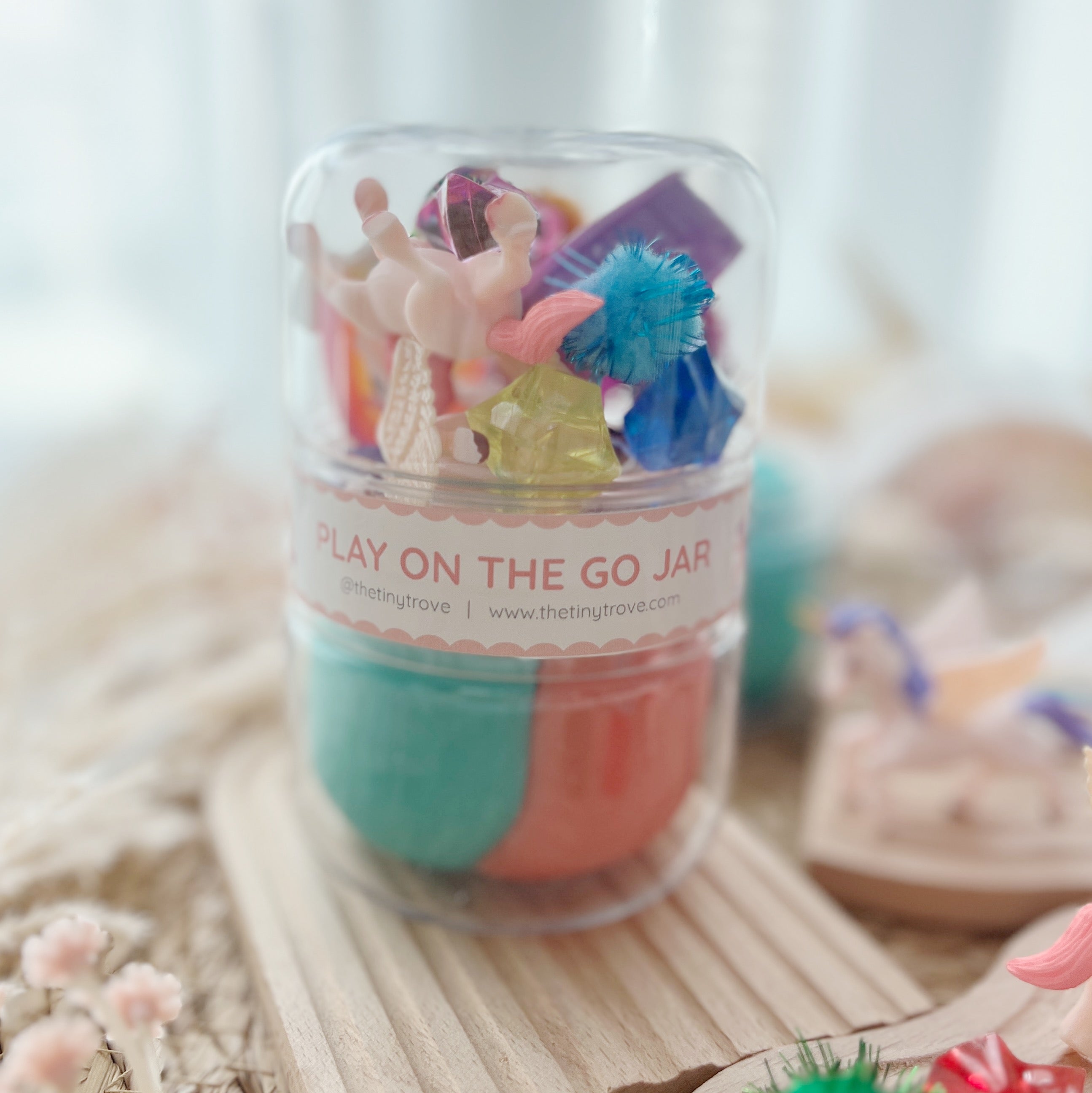 Rainbow Unicorn Play on the Go Jar (Play Dough)