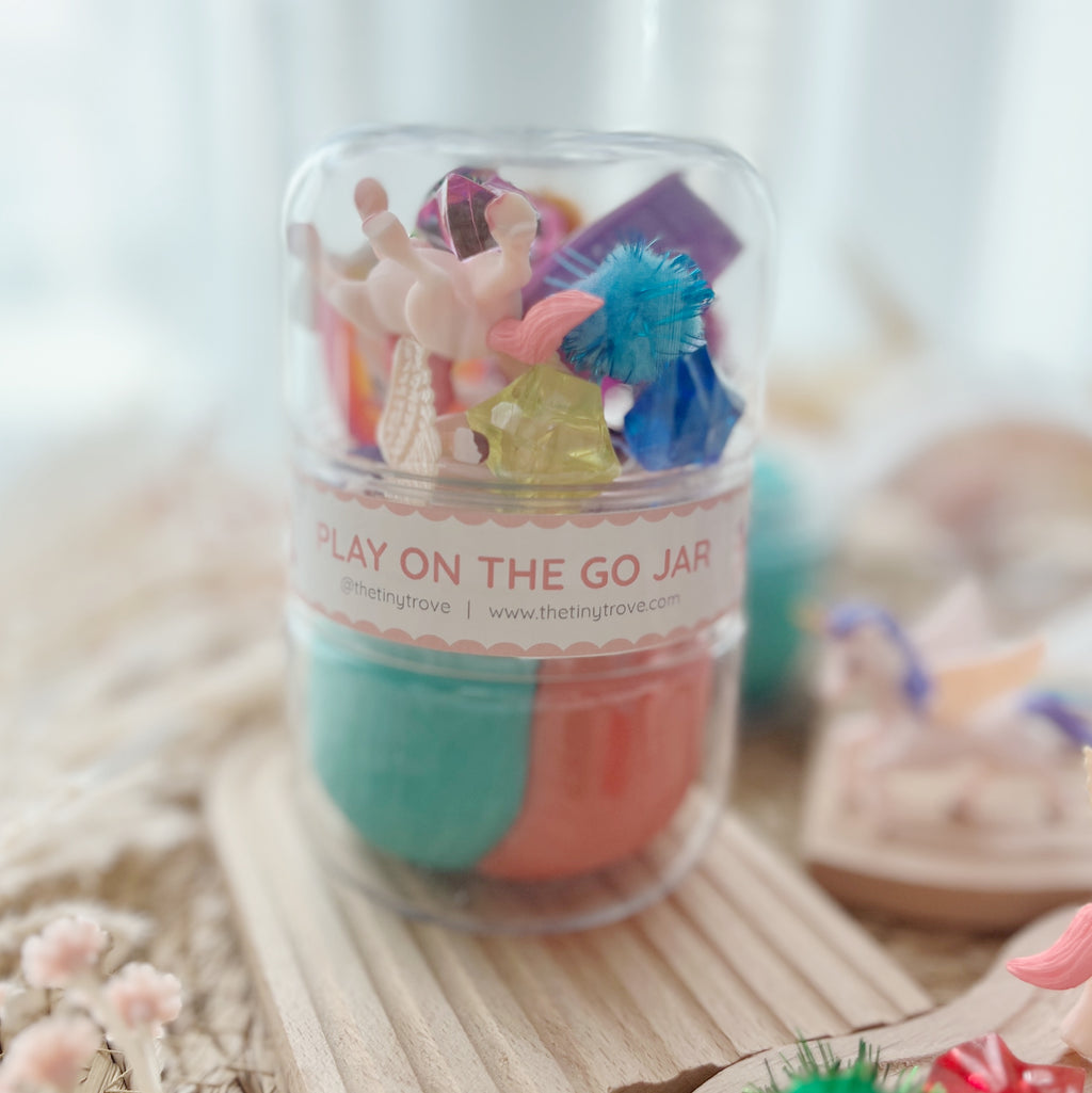 Rainbow Unicorn Play on the Go Jar (Play Dough)