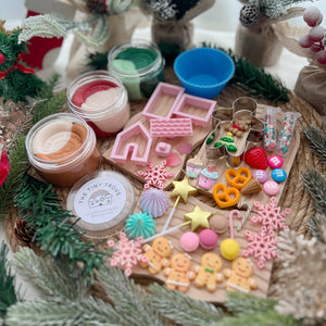 Festive Gingerbread Christmas Deluxe Play Dough Kit