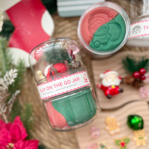 Jolly Santa Play on the Go Jar (Play Dough)